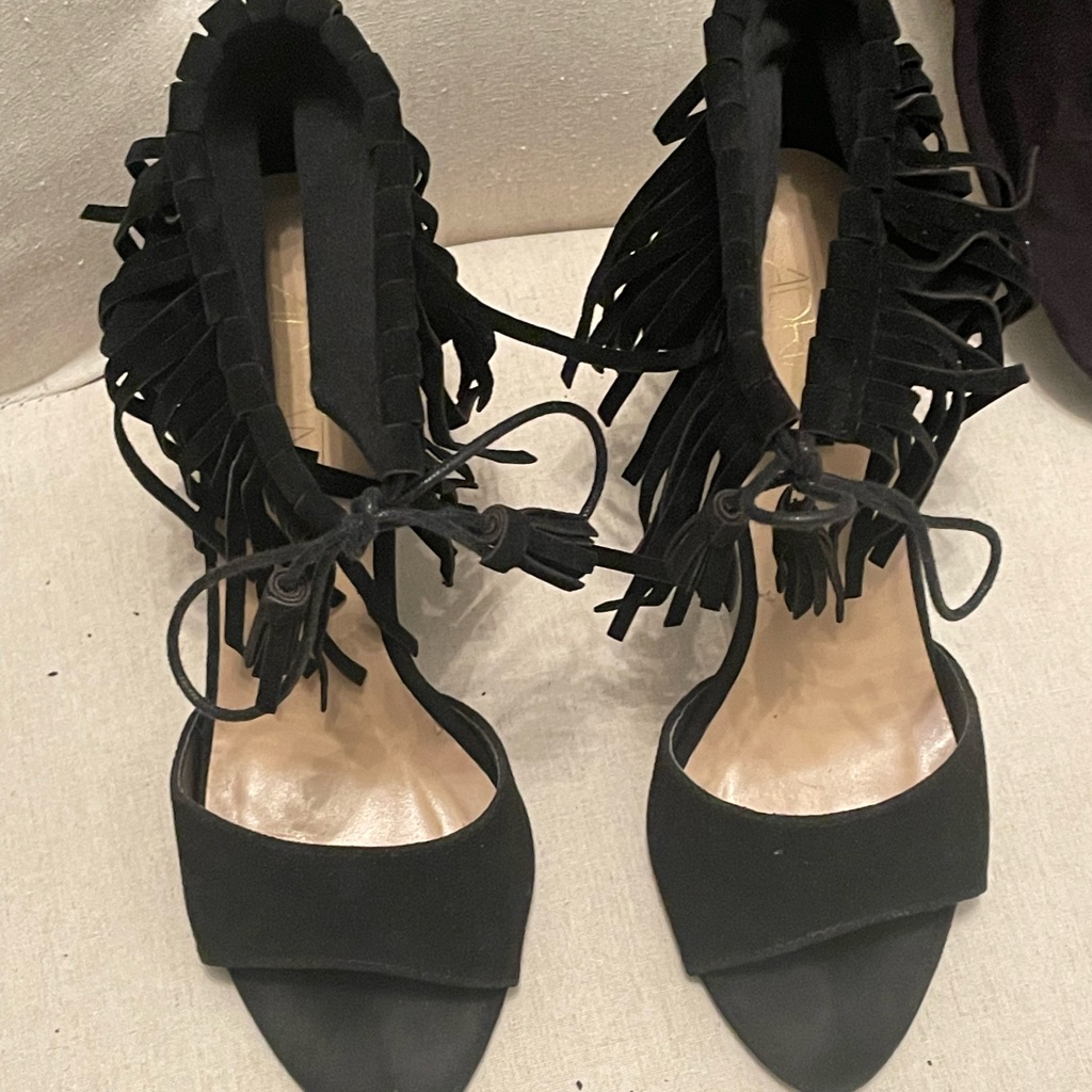 Adriana New York Fringe Felt Shoes